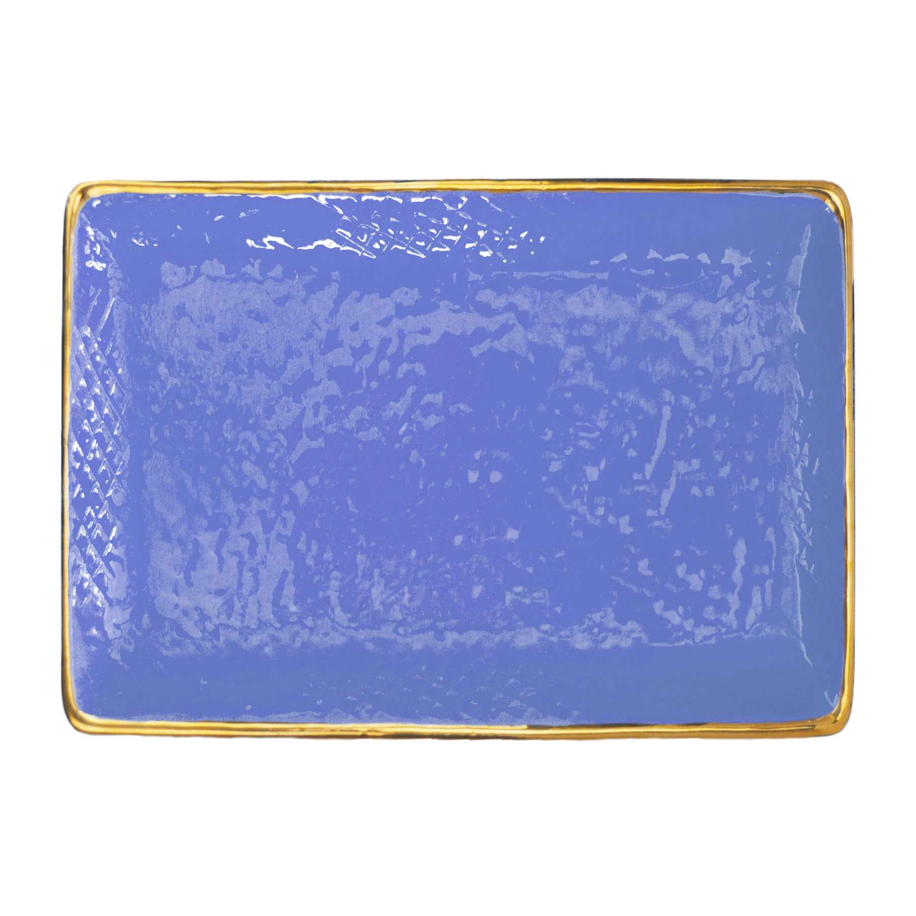 ARCUCCI – PRETA ORO VASSOIO RETTANGOLARE - Turchese